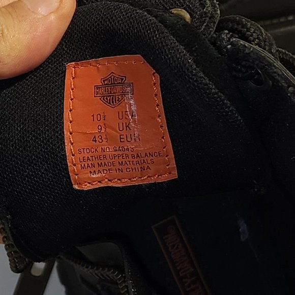 Harley Davidson genuine leather bike riding boots size 10.5 - Picture 8 of 8